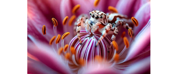 Étrangeté du vivant : deux araignées recréent une fleur pour survivre